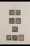 GUADALAJARA LOCAL STAMPS 1868 4th Printing Dated "1868" Mint And Used Group Presented On Album Pages, Includes Imperf (w - México
