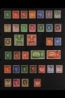 BRITISH CURRENCY 1949-1956 KGVI & QEII COMPLETE VERY FINE USED A Complete Run SG 77/111. Lovely! (35 Stamps) For More Im - Other & Unclassified