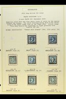 1852 5c BLUE - SPECIALIZED USED PLATING COLLECTION. An Attractive Collection Written Up On Leaves With All Stamps With I - Andere & Zonder Classificatie
