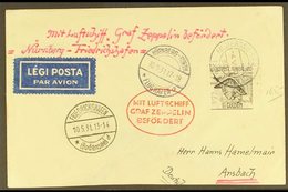 GRAF ZEPPELIN 1931 NUREMBERG FLIGHT MAIL FROM NETHERLANDS 1931 (4 May) Cover Addressed To Germany, Bearing 1.50g Stamp T - Sonstige & Ohne Zuordnung
