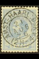 POSTMARK 1872-91 5c Ultramarine (Mi 19), Superb Used With "Socked On The Nose" C.d.s. Postmark Of "AMST : HAARL : DIJK"  - Otros & Sin Clasificación