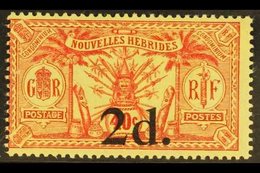 1920 2d On 40c Red On Yellow, No Wmk, SG 35, Very Fine Mint. For More Images, Please Visit Http://www.sandafayre.com/ite - Autres & Non Classés