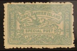 PIGEON POST 1899 1s Blue-green "Special Post", CP V2, Very Fine Mint. For More Images, Please Visit Http://www.sandafayr - Other & Unclassified