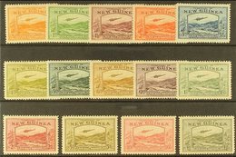 1939 AIRMAILS Bulolo Goldfields Complete Set Inscribed "AIRMAIL POSTAGE" At Foot, SG 212/25, Mint, Toned Gum, Cat. £1100 - Papua Nuova Guinea