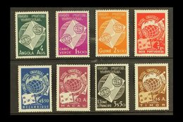 1949 UPU OMNIBUS SERIES. The 8 Different UPU Values, Including The Good Macau Stamp, Each Superb Never Hinged Mint (8).  - Other & Unclassified