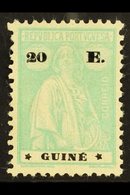 GUINEA 1919-26 20E Pale Emerald-green Ceres (SG 240, Afinsa 200 III-IV), Fine Mint Part Gum, Fresh. For More Images, Ple - Otros & Sin Clasificación