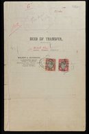 CAPE REVENUES ON DOCUMENT - 1902 Power Of Attorney With 1873 Type £4 Dark Purple & 1898 Type 5s X2, 10s, £2 X2 & £5 Affi - Ohne Zuordnung