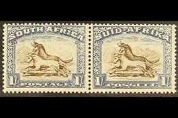 1933-48 1s Brown And Chalky Blue With WEAK SHADING ON MOUNTAIN Variety On The English Stamp, SG 62 Var, Never Hinged Min - Non Classificati