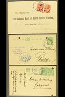 FORERUNNERS COVERS & STATIONERY POSTCARDS 1916-20 Incl. 1917 Censored Cover With "Windhoek" Pmks, Four 1920 Uprated ½d C - Non Classés