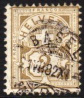 1882 2c Olive-bistre Numeral White Paper, Michel 45, SG 121, Fine Used With Fully Dated Cds Cancel, Centered To Top Righ - Autres & Non Classés