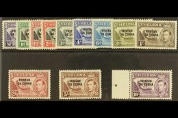 1952 KGVI Definitives Complete Set, SG 1/12, Never Hinged Mint. (12 Stamps) For More Images, Please Visit Http://www.san - Tristan Da Cunha