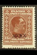 1928 15d Red-brown With "XXXX" Over "+1.-" Surcharge, Michel 219, Fine Mint.  For More Images, Please Visit Http://www.s - Otros & Sin Clasificación