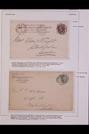 POSTAL STATIONERY 1884-1904. INTERESTING COLLECTION Of QV & KEVII Covers & Postal Stationery Items Bearing LIVERPOOL HOO - Other & Unclassified