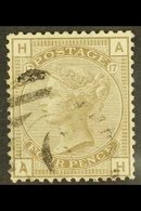 1873-80 4d Grey-brown, Plate 17, Wmk Large Garter, SG 154, Good To Fine Used With Light Cancel, Cat.£550. For More Image - Other & Unclassified