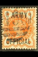 OFFICIALS ARMY ½d Vermillion "OFFICIAL" (SG O41) With Unlisted Short Foot To L , Good Used & Unusual For More Images, Pl - Other & Unclassified