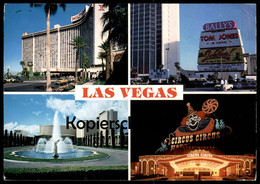 ÄLTERE POSTKARTE LAS VEGAS NEVADA CIRCUS CIRCUS CLOWN HILTON HOTEL TOM JONES USA Postcard Cpa AK Ansichtskarte - Las Vegas