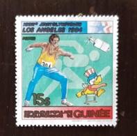 GUINEE Lancer Du Disque, Athlétisme, Jeux Olympiques 1984, 1 Valeur Sans Gomme - Athlétisme