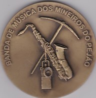 PORTUGAL MEDAL - BANDA DE MUSICA DOS MINEIROS DO PEJÃO - AVEIRO - MUSIC BAND  THE MINERS OF PEJÃO - CASTELO DE PAIVA - Professionnels / De Société