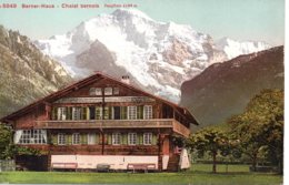 Cpa Illustration Chalet à Berne Jungfrau 4166m - Bern