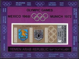 1968	Yemen YAR 	837/B84b	Olympic Committee 	25,00 € - Zomer 1968: Mexico-City