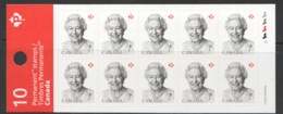 2016  Queen Elizabeth II Definitive  Booklet Of 10  Sc 2888 - Neufs