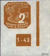 Bohemia And Moravia 117 With Plate Number Unmounted Mint / Never Hinged 1943 Newspaper Brand - Ungebraucht