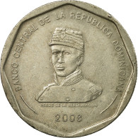 Monnaie, Dominican Republic, 25 Pesos, 2008, TTB, Copper-nickel, KM:107 - Dominicaine