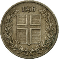 Monnaie, Iceland, 25 Aurar, 1946, TB+, Copper-nickel, KM:11 - Islande