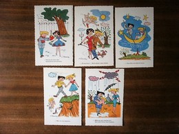 5 CARTES FANTAISIES MEUNIER - Meunier, G.