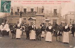 13-AIX-EN-PROVENCE- CARTE-PHOTO- CARNAVAL XXII COURSE CARNAVALESQUE NOUS QUITTONS L'ETABLE POUR... - Aix En Provence