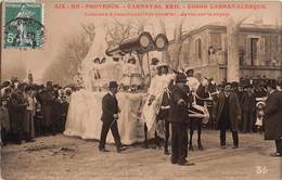 13-AIX-EN-PROVENCE-CARTE-PHOTO-CARNAVAL XXII-CORSO CARNAVALESQUE -JUMEAUX ET JUMELLES ET LEUR PREMIER.... - Aix En Provence