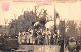 13-AIX-EN-PROVENCE-1946-CARTE-PHOTO-CARNAVAL XLVI-CORSO CARNAVALESQUE -RECONCILIATION - Aix En Provence