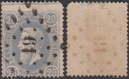 Belgique - COB 31 Oblitération LP "19" Ath Coin Rond (DD) DC3140 - 1869-1883 Léopold II