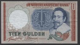 Netherlands 10 Gulden, 1953  -  5 LB 047140 - See The 2 Scans For Condition.(Originalscan ) - 10 Florín Holandés (gulden)