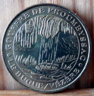 MEDAILLE TOURISTIQUE MILLENIUM MONNAIE DE PARIS GOUFFRE DE PROUMEYSSAC LE BUGUE VEZERE 2001 - 2001