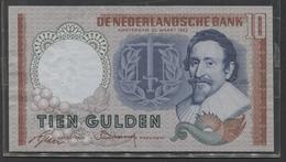 Netherlands 10 Gulden, 23-3-1953  -  DZY 068273 UNC- - See The 2 Scans For Condition.(Originalscan ) - 10 Florín Holandés (gulden)