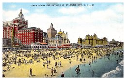 Etats Unis - Atlantic City - Beach Scene - Atlantic City