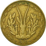 Monnaie, West African States, 5 Francs, 1970, Paris, TB+ - Ivory Coast