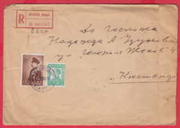 241538 / Registered COVER 1933 - 4+1 Lv. - KING BORIS III , NIKOPOL - Kyustendil , TPO VARNA - SOFIA , Bulgaria Bulgarie - Covers & Documents