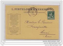 C.P. Comm. Entr. Pintelon -Kerkhofs De Neerpelt  1914 - Neerpelt
