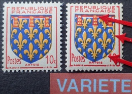 R1949/688 - 1951 - BLASON DE L'ARTOIS - N°899 TIMBRES NEUFS** - VARIETE ➤➤➤ Décalage Du Jaune Et Du Bleu Vers Le Bas - Nuevos