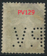 Perforé Semeuse 137 PV 129 Indice 6 - Perforés