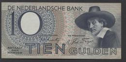 Netherlands 10 Gulden 4-1-1943 -22-4-1944 , No 1 BL 062005 - 09-11-1943, - See The 2 Scans For Condition.(Originalscan ) - 10 Gulden