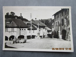 CP 74  ALBY SUR CHERAN - Place Du Trophée, Le Calvaire, A Fontaine  Vers 1950 - Alby-sur-Cheran