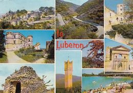 Cp , 84 , PAYSAGES Du LUBERON , Multi-Vues - Bonnieux