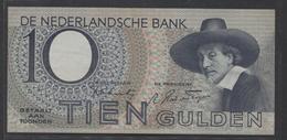 Netherlands 10 Gulden 4-1-1943 -22-4-1944 , No 9 BD 031797 - 01-11-1943, - See The 2 Scans For Condition.(Originalscan ) - 10 Gulden