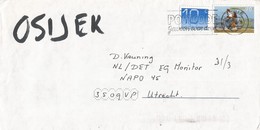 UNPROFOR 1993 NAPO 45 Osijek EC Monitor Mission Dutch Military Observer Incoming Cover - Militaria