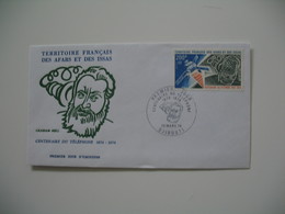 Enveloppe FDC  1976  Afars Et Issas   N° 419  Centenaire Du Téléphone - Cartas & Documentos