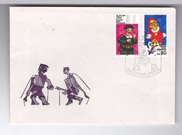 2 ENVELOPPES  ILLUSTREES ALLEMAGNE 1971 ET  1984  / CACHETS COMMEMORATIFS  MARIONNETTES / - Marionetas