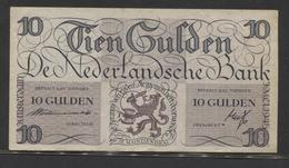 Netherlands  10 Gulden 7-5 1945 : Lieftincktientje - NR 2 AB 091105 - See The 2 Scans For Condition.(Originalscan ) - 50 Florín Holandés (gulden)